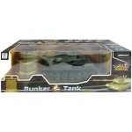 Tank s bunkrom 1:28 RC - zelený